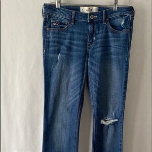Hollister 9R 5 Pocket Distressed Denim Blue Jeans
